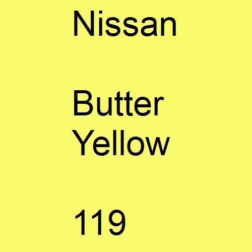 Nissan, Butter Yellow, 119.